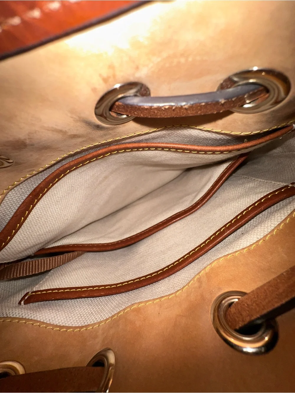 Dooney & Bourke Monogram Drawstring Shoulder Bag ~ Rare!!